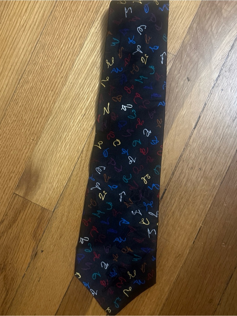 Vintage 90s After Dark Doodles Screensaver 100% Silk Men's Novelty Necktie